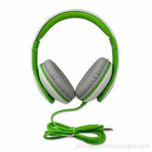 Folded Wired Computer Headset with Mic, 100-10,000Hz Frequency Range